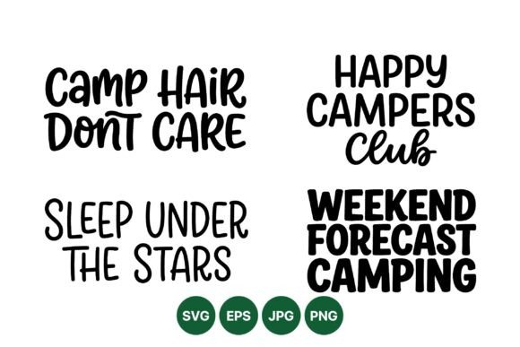Camping Quote SVG Design Pack Graphics