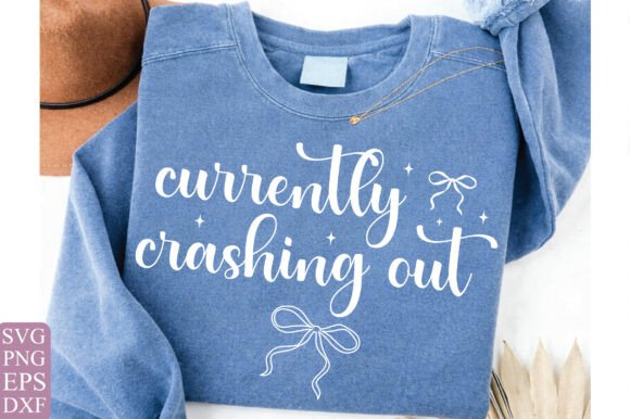 Crashing Out Funny Quote SVG: Humor Graphics for T-Shirt Designs