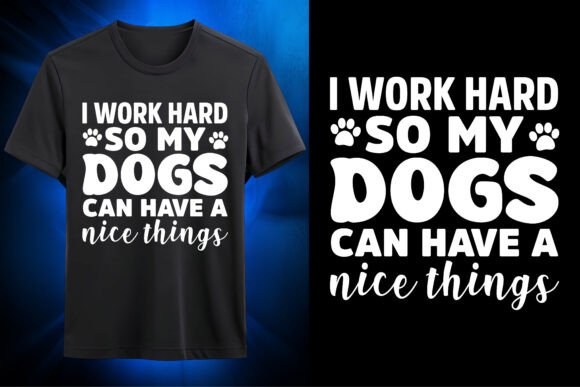 Dog Lover Hard Work Quote SVG Design