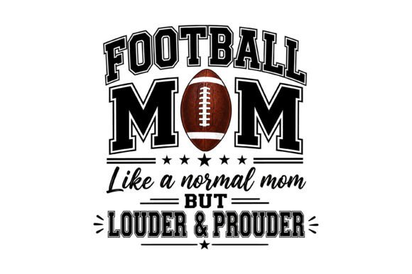 Football Mom Quote SVG Design: A Graphic Asset for Local Branding