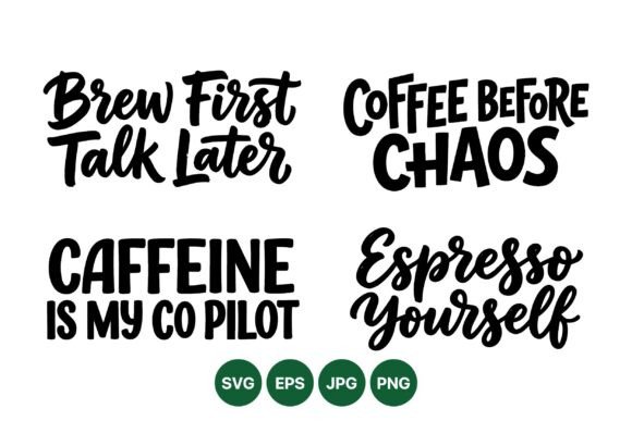 Fun Coffee SVG Graphics for Branding