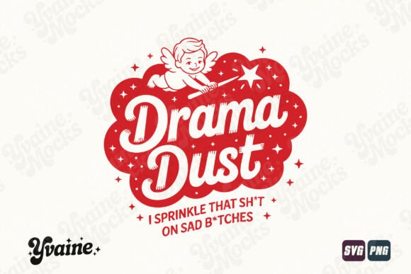 Fun Drama Dust Graphic for Bold Web Design
