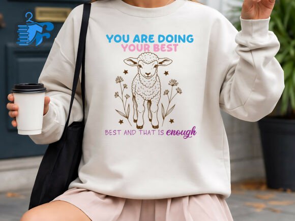 Motivational Lamb Quote Graphics for T-Shirt Designs