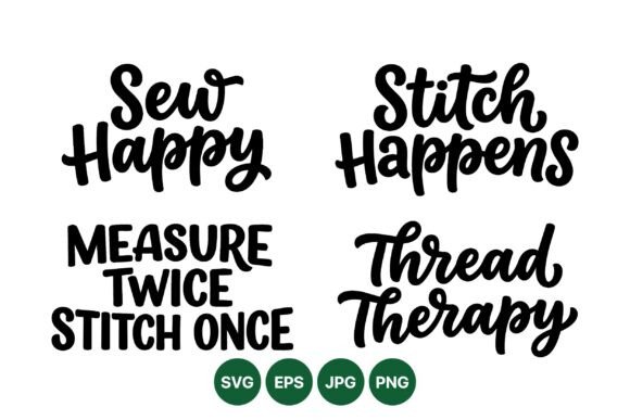 Sewing Quote Svg Design Pack for Branding