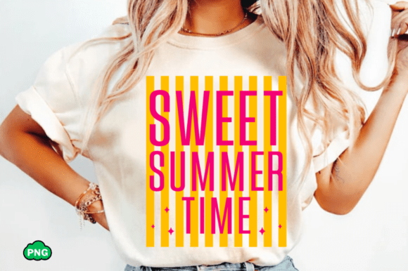 Sweet Summer Time Graphic for T-Shirt Designs