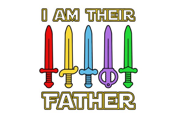 Sword Father Quote SVG Graphics for T-Shirt Designs