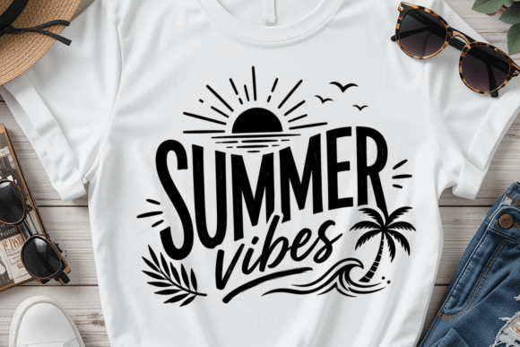 Tropical Summer Quote SVG: Graphics for T-Shirt Designs